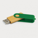 Helix 4GB Bamboo Flash Drive+Dark Green
