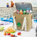 Canvas Cooler Bag+in use