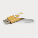 Helix 4GB Bamboo Flash Drive+White