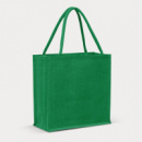 Monza Jute Tote Bag Colour Match+Dark Green