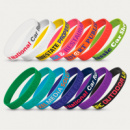 Silicone Wrist Band Embossed+colours