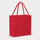 Monza Jute Tote Bag Colour Match+Red