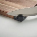 Acalim Cutting board with knife sharpener+in use