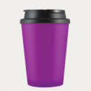 Aroma Coffee Cup Handle Lid+Purple