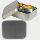 Assorted Colour Mini Jelly Beans in Silver Rectangular Tin+unbranded
