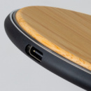 Bamboo 15W Wireless Fast Charger+port