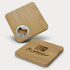Bamboo Bottle Opener Coaster (Square)