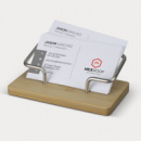 Bamboo Business Card Stand+with cards