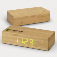 Bamboo Wireless Charging Clock image
