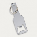 Beverage Bottle Opener Key Ring+Silver