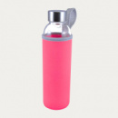 Capri Glass Bottle with Neoprene Sleeve+Pink
