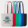 Coloured Cotton Long Handle Bag