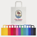 Coloured Cotton Short Handle Tote Bag+colours