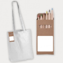 Colouring Long Handle Cotton Bag Pencils+unbranded