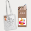 Colouring (Long Handle) Cotton Bag & Pencils