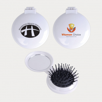 Compact Pop Up Brush/Mirror Set