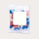 Corporate Colour Mini Jelly Beans in 50g Cello Bag+unbranded