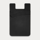 Dual Silicone Phone Wallet+Black