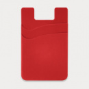 Dual Silicone Phone Wallet+Red