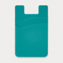 Dual Silicone Phone Wallet+Teal