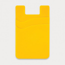 Dual Silicone Phone Wallet+Yellow