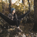 Frontier Stratus Outdoor Hammock+in use