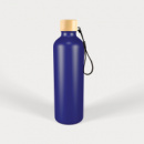 Gelato Aluminium Drink Bottle with Bamboo Lid+Navy