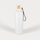 Gelato Aluminium Drink Bottle with Bamboo Lid+White