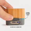 Gig Bamboo Bluetooth Speaker+ports