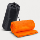 Glasgow Fleece Blanket in Carry Bag+Orange