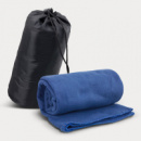 Glasgow Fleece Blanket in Carry Bag+Royal Blue