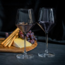 Keepsake Dusk Wine Glass Set of 2+in use