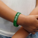 Kids Silicone Wrist Band+in use