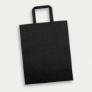 Large Flat Handle Paper Bag Portrait+Black