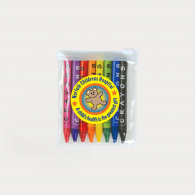 Louvre Crayons in PVC Zipper Pouch image