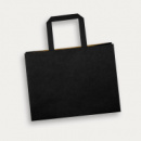 Medium Flat Handle Paper Bag Landscape+Black