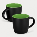 Mocha Coffee Mug Two Tone+Black Bright Green