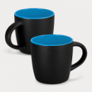 Mocha Coffee Mug Two Tone+Black Light Blue