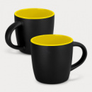 Mocha Coffee Mug Two Tone+Black Yellow