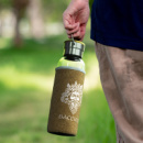 Nomad Glass Bottle Cork Sleeve+in use