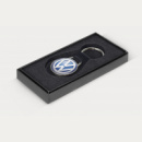 Baron Round Leather Key Ring+box