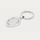 Oval Metal Key Ring+angle