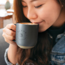 Robusta Ceramic Mug+in use