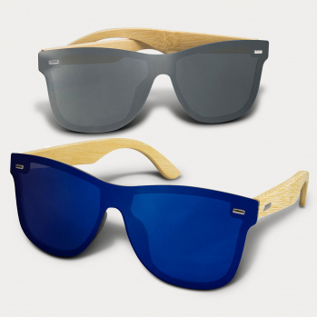 Ryder Mirror Lens Sunglasses (Bamboo)