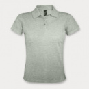 SOLS Prime Womens Polo Shirt+Grey Melange