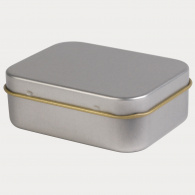 Silver Rectangular Tin image