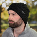 Swiss Peak RPET Beanie+in use