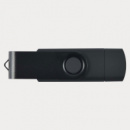 Swivel USB Flash Drive Dual 8GB+Black