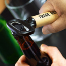 Timber Bottle Opener+in use