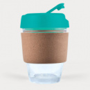 Vienna Coffee Cup Cork Band+Teal